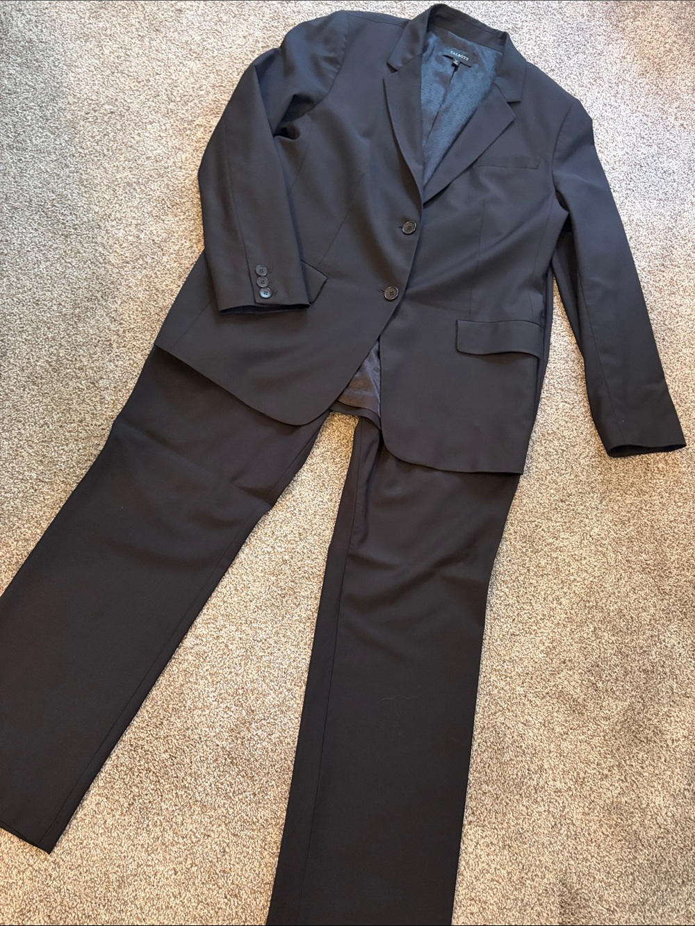 Talbots Black Women's Two-Button Blazer and Pants